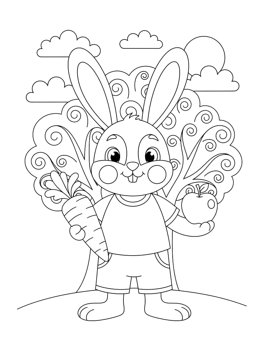 Este é um desenho de um coelho.