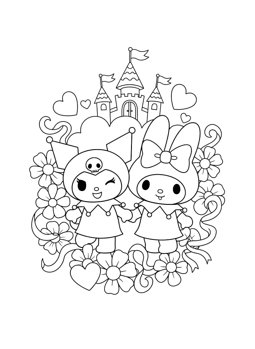 A rabbit and a sheep standing next to each other.