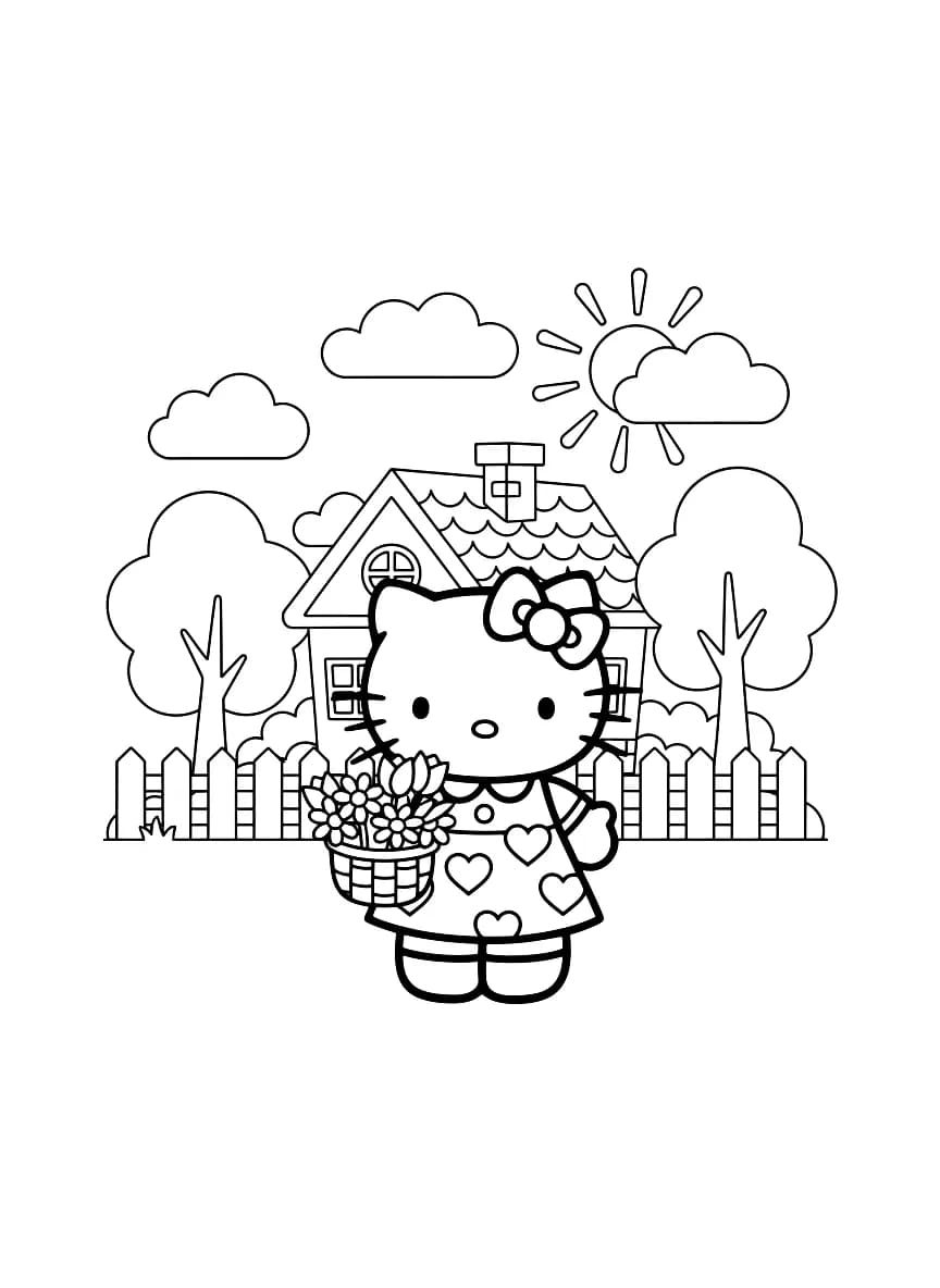 A cat with a bow on its head.