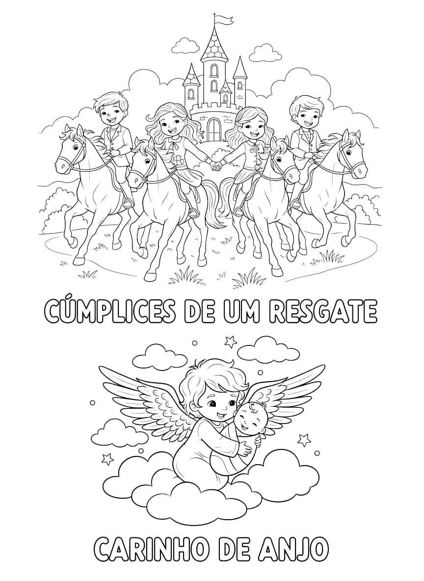 Characters from two different children's television shows together.