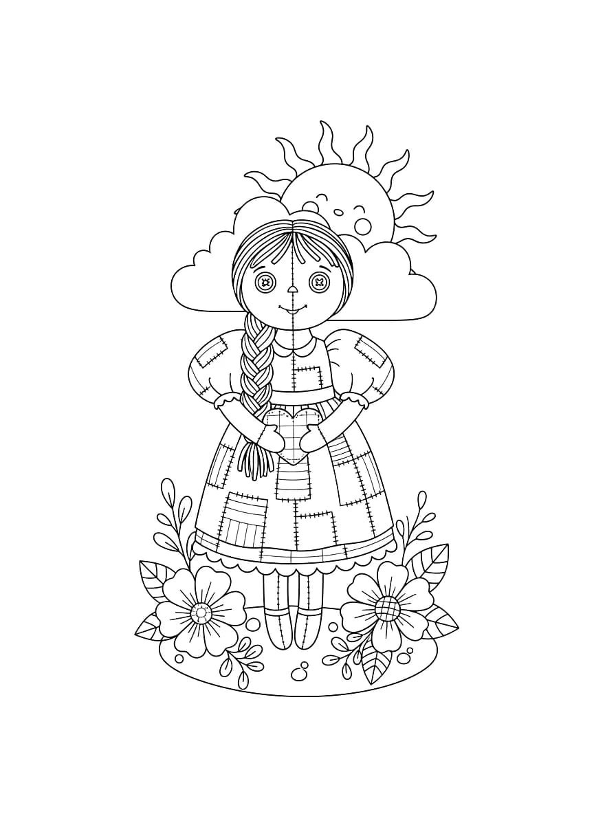 A doll with a dress.