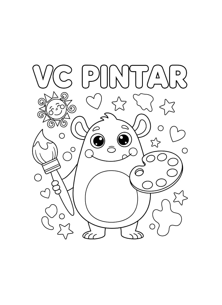 A person painting on a canvas.