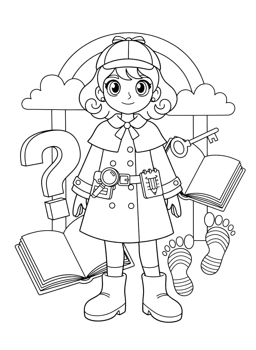 アニメ探偵は謎を解く準備ができています。