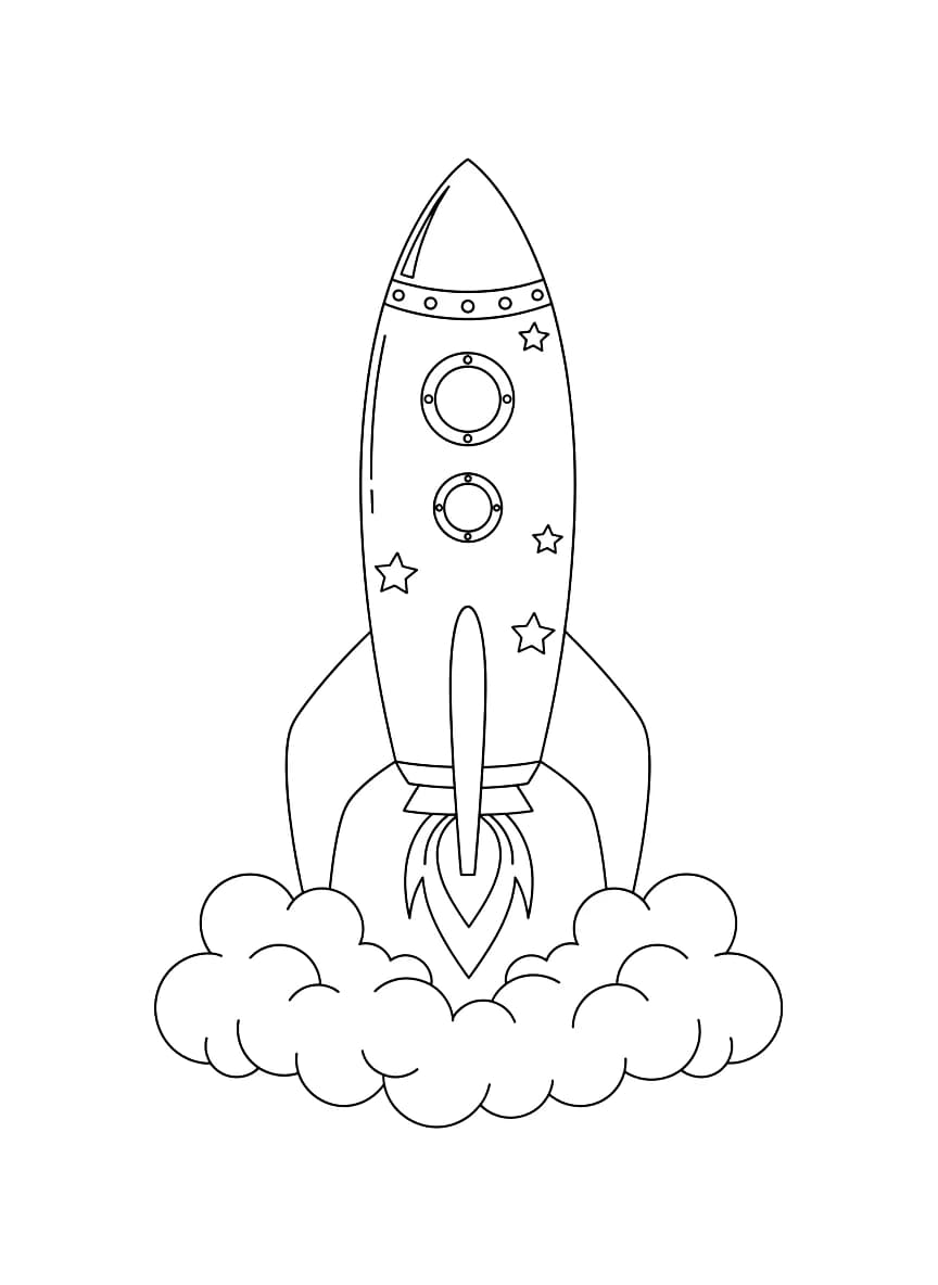 A towering rocket awaits its journey into space.