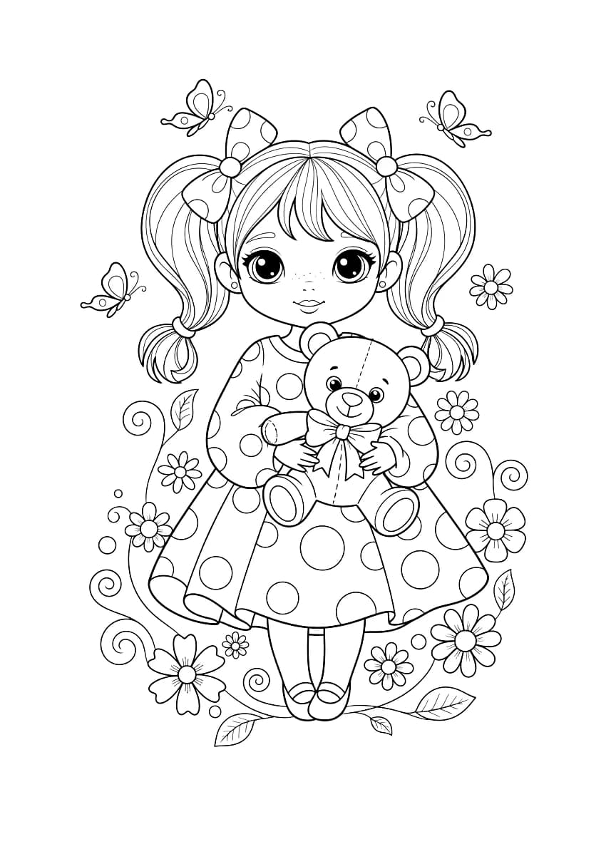 A cute girl.