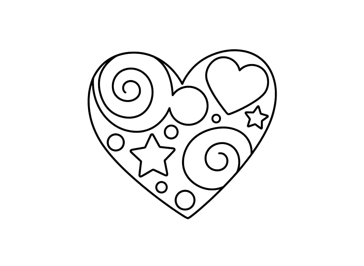 A heart shape.