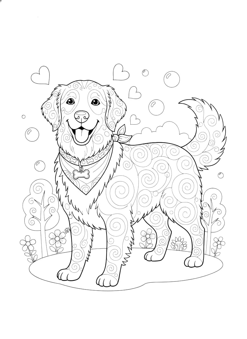 A cute dog.