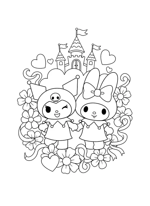 A rabbit and a sheep standing next to each other.