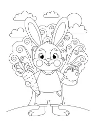 Este é um desenho de um coelho.