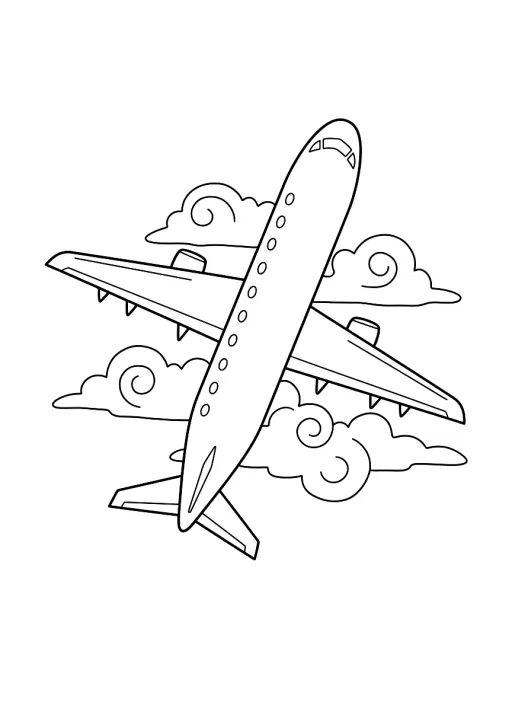 Um avião de passageiros voando pelo céu.