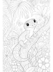 Un gecko léopard dans une forêt tropicale.