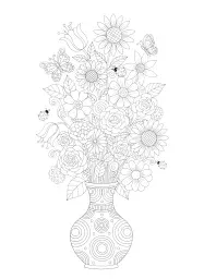A bunch of flowers.