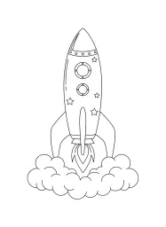 A towering rocket awaits its journey into space.