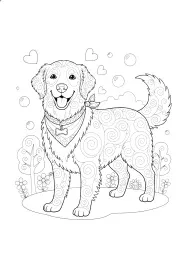 A cute dog.